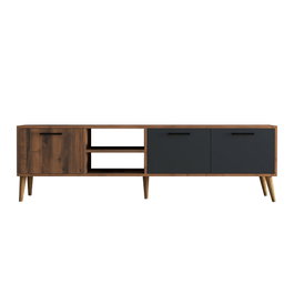 Hanah Home Soporte de TV Nogal y Antracita